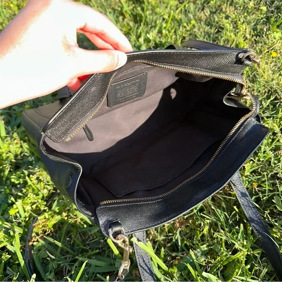 Coach Black Kailey Carryall Satchel Crossbody Bag - Picture 11 of 16